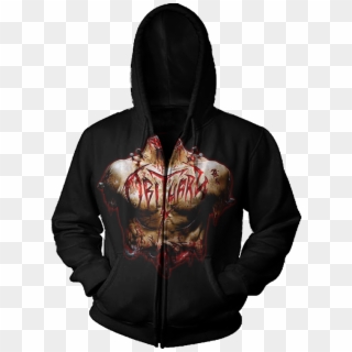 Hoodie Zip Inked A - Merch Obituary Clipart