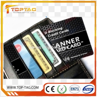 Wallet Using Rfid Blocking Card / Visa Credit Card - Anti Skimming Con Fibra Clipart
