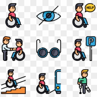 Disabled People Assistance - Icon Color Friend Png Clipart