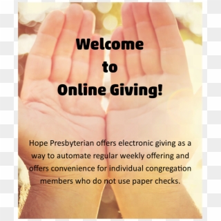 Online Giving Hope Presbyterian Church - Poster Clipart