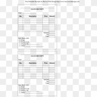 Full Size Of Receipt Form Pdf Printable Template Stock - Printable Sales Receipt Clipart
