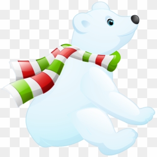 Cute Polar Bear Clip Art Image - Png Download