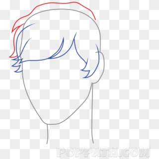 Drawing Men Man Hair - Sketch Clipart