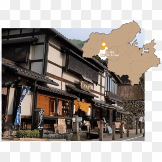 Image Of Izushi Castle Town And Map - Izushi Clipart