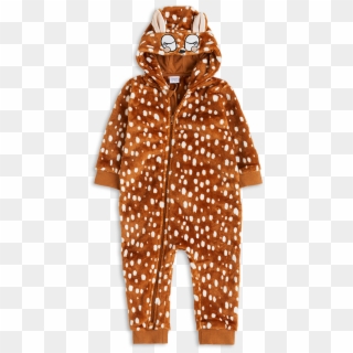 Fleece Onesie Reindeer Brown - Pajamas Clipart