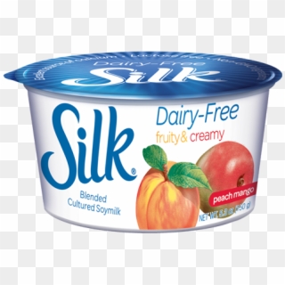 White Wave Silk Soy Peach Mango Yogurt $1 - Silk Clipart
