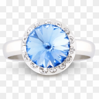 Halo Ring 1200 Light Sapphire Copy - Pre-engagement Ring Clipart