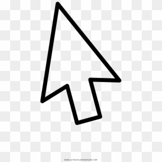 Cursor Coloring Page - Triangle Clipart