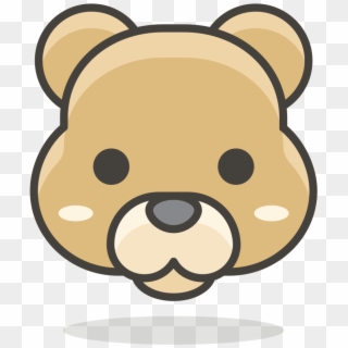 Bear Face Png Transparent Background - Drawing Clipart