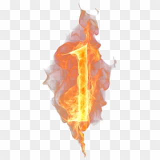 1 Number Png Free Image - Fire Clipart