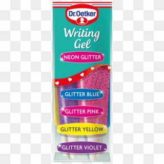 Oetker Neon Glitter Writing Gel Is A Mulipack Of Glittery - Dr Oetker Clipart