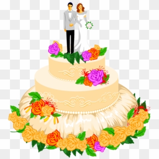 Cake Clip Art - Wedding Cakes Clip Arts - Png Download