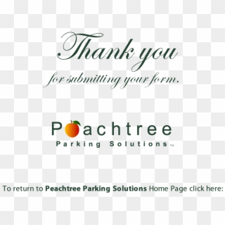 Peachtree Parking Solutions - Calligraphy Clipart