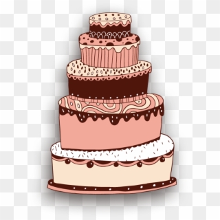 Wedding Cakes With Cupcakes, Cupcake Wedding, Cake - Layered Cake Cartoon Clipart