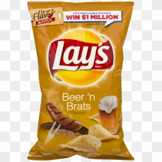 Lay's Beer 'n Brats Potato Chips, - Lays Chips Bbq Ribs Clipart
