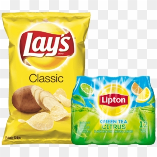 50 For Lay's® Potato Chips & Lipton® Iced Tea Combo - Lay's Classic Potato Chips 1 Oz Clipart