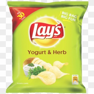 Lays Chips Yogurt & Herb 40 Gm - Lays Clipart