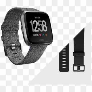 Health And Fitness Watches - Fitbit Versa Charcoal Clipart