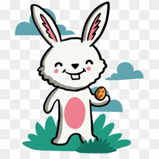 Easter Bunny White - 卡通 白 兔 Clipart