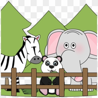 Zoo Clipart Zebra - تصویرسازی باغ وحش - Png Download