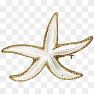 David Andersen White Enamel Sterling Silver Starfish - Starfish Clipart