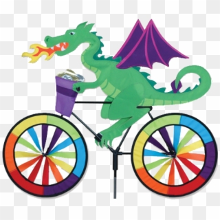 Clipart Bicycle Toy Bike - Dragon Riding A Bike - Png Download