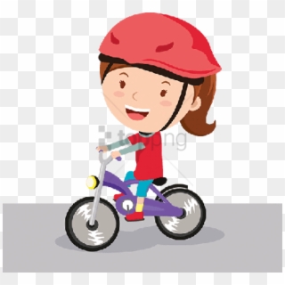 Free Png Girl Riding Bike Png Image With Transparent - Girl Riding Bike Clipart