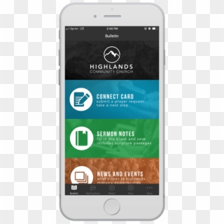 Get The Highlands App - Smartphone Clipart