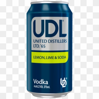 Udl Vodka Lemon Lime & Soda Cans 375ml - Graphic Design Clipart