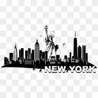 City Clip Art Cliparts Best Images - Wall Stickers New York Skyline - Png Download