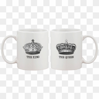 King & Queen Crown Matching Couple Mugs - Mugs For Best Friends Clipart