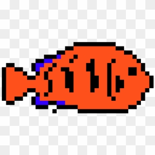 Flame Angelfish - Pixel Clipart