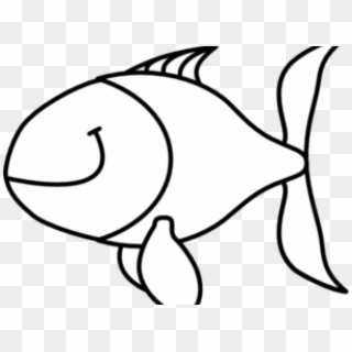 Fish Images Black And White - White Fish Clipart - Png Download