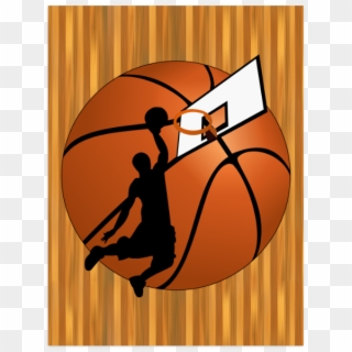 Basketball Slam Dunk Clipart - Png Download
