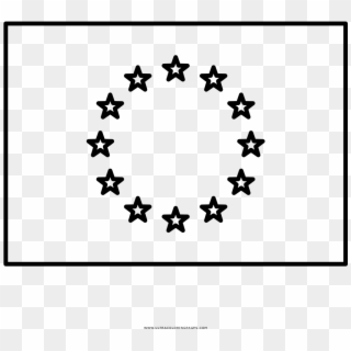 European Union Flag Coloring Page - Chart Mid Day Meal Clipart