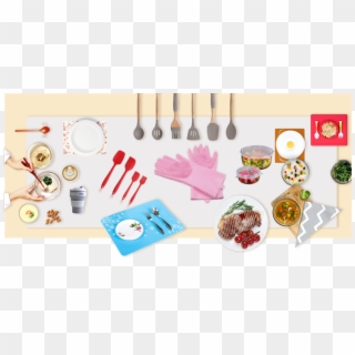 Silicone Kitchen Cooking Utensils - Side Dish Clipart
