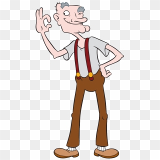 Grasndfather Confused Png - Hey Arnold Grandpa Png Clipart