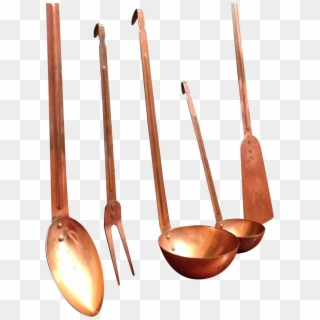 Vintage Copper Kitchen Utensils - Cookware And Bakeware Clipart