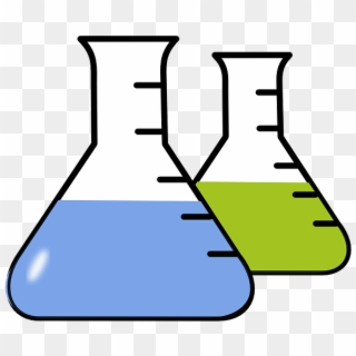 Chemistry Lab Experiment Science Flask Glass - Clip Art - Png Download
