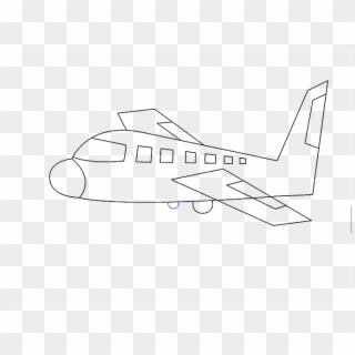 How To Draw An - Plane Easy To Draw Clipart (#4564109) - PikPng