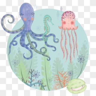 Sea Creatures , Png Download - Octopus Clipart
