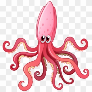 Octopus Clipart Sea Creature - Squid .png Transparent Png