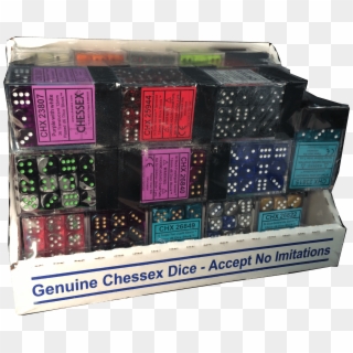 Best Of Chessex 12mm D6 Block Sampler Display - Box Clipart