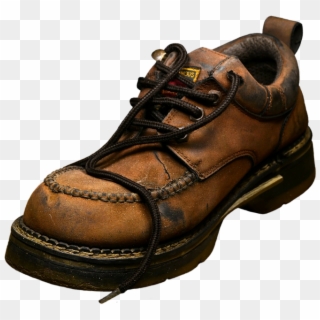 Shoe Men's Shoe Leather Brown Sole Isolated - Safety Boots Clipart