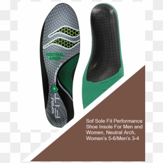 Sof Sole Fit Performance Shoe Insole For Men And Women, - Flip-flops Clipart