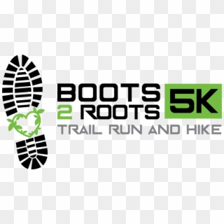 Boots 2 Roots 5k Trail Run & Hike - Graphic Design Clipart