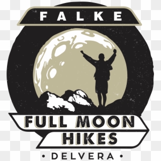Delvera Falke Full Moon Hike - Poster Clipart
