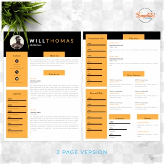 Resume Template For Word And Pages - Template Clipart