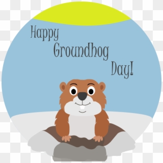 Paula Mccain - Happy Groundhog Day Clipart - Png Download