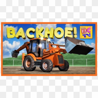 Learn About A Backhoe - Construction Equipment Clipart